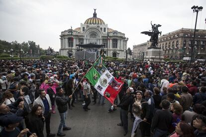 Despedida del cantante Juan Gabriel en el Palacio de Bellas Artes. 