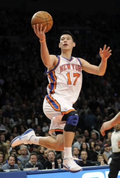 Jeremy Lin, en un partido contra los New Jersey Nets el pasado febrero.