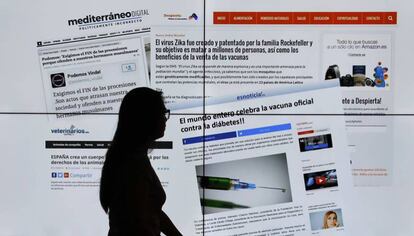 Las noticias falsas se viralizan en las redes sociales.