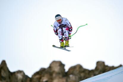 Vincent Kriechmayr durante el descenso de Santa Caterina Valfurva. 