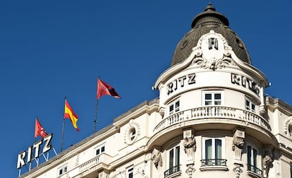 Fachada del hotel Ritz de Madrid.