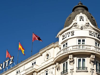 Fachada del hotel Ritz de Madrid.