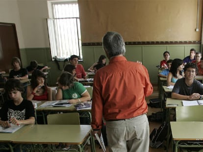 Clase de Ciudadanía en un instituto de Barcelona.