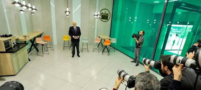 El presidente de Mercadona, Juan Roig, ha presentado los datos económicos de la compañía correspondientes a 2019 y las previsiones para 2020. EFE/ Manuel Bruque