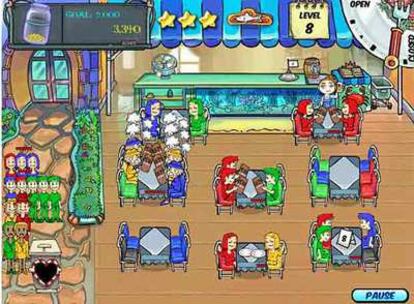 Imagen de <i>Dinner dash,</i> título para usuarios de PC.