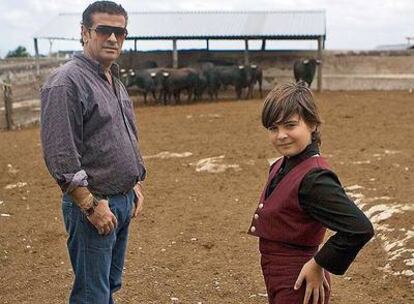 El niño torero 'Michelito' y su padre