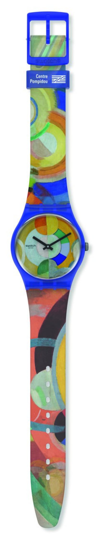 La firma de relojes suiza Swatch abre las puertas a una de las mayores colecciones de arte moderno y contemporáneo del mundo con la colección Swatch X Centre Pompidou. Se trata de seis obras maestras icónicas de la cultura parisina que se reinventan en relojes atrevidos que incluyen las siguientes obras: 'The Frame', de Frida Kahlo; 'Portrait of Dedi', de Amedeo Modigliani; 'Carousel y Eiffel Tower', de Robert Delaunay; 'Blue Sky', de Vassily Kandinsky, y 'Red, Blue and White', de Piet Mondrian. Precio: 100 euros. www.swatch.com.