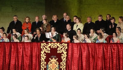 L'alcaldessa de València, Rita Barberá, en l'acte de la Crida d'aquest diumenge.