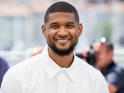 El cantante Usher durante el festival de Cannes. 
