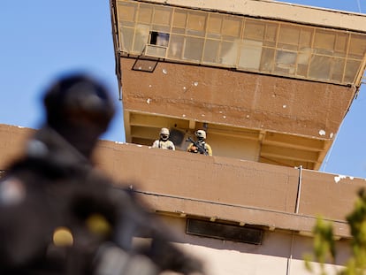 Elementos de seguridad en el Cereso 3 de Ciudad Juárez (México), el pasado 6 de febrero.