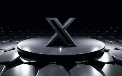 Logo de X con fondo