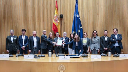 Presentación de las conclusiones y propuestas ciudadanas de El Futuro Es Ser B en el Congreso de los Diputados. Foto cedida por B Lab Spain.