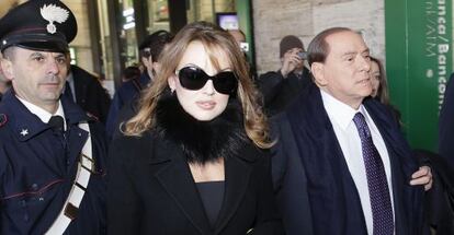 Silvio Berlusconi y su última novia.
