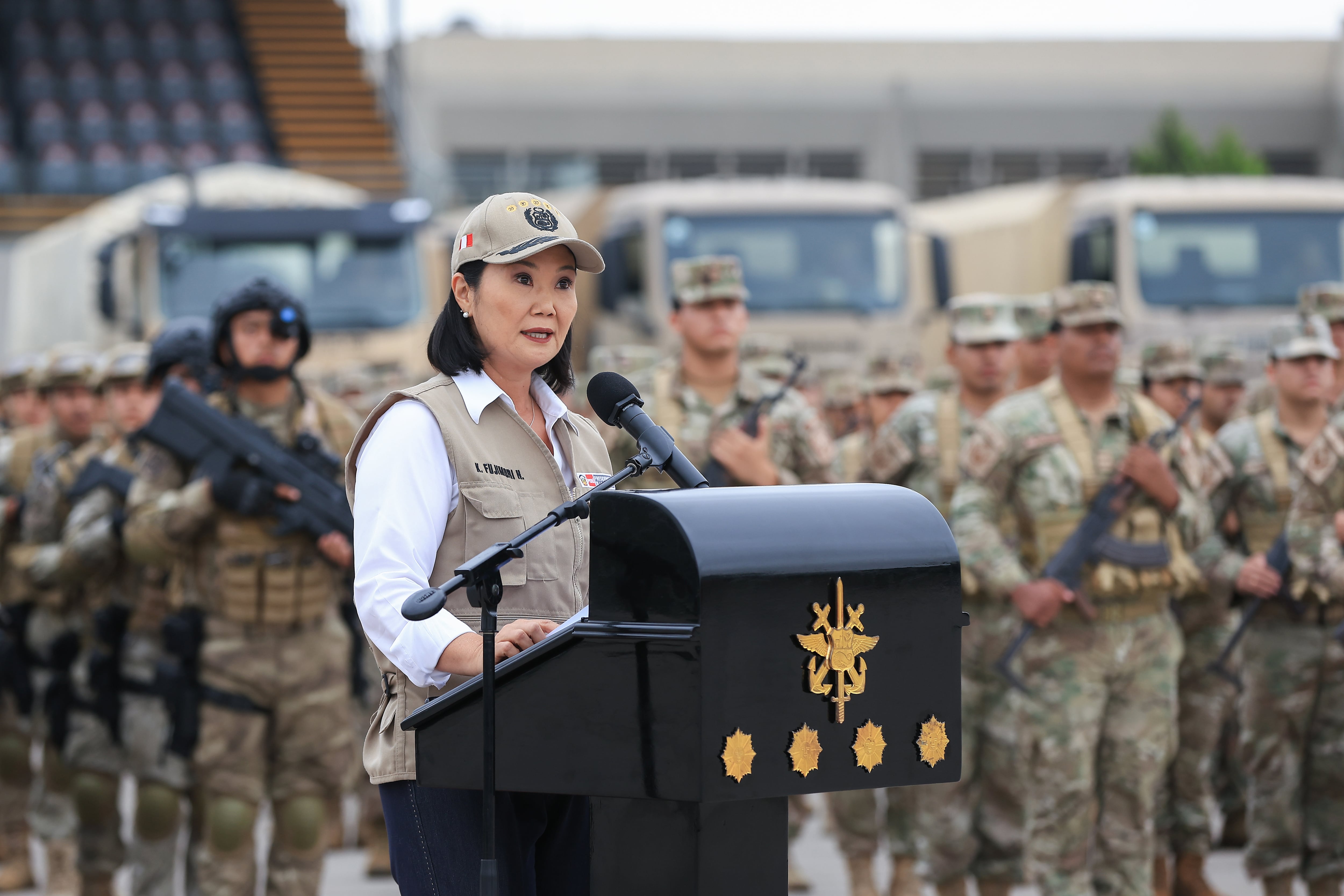 Keiko Fujimori se suma al modelo de mano dura de Bukele para hacer frente al crimen en Perú