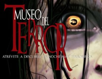 Cartel del pasaje del terror que acoge el Museo del Baile Flamenco de Cristina Hoyos.