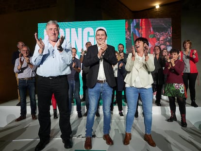 Acto electoral de Bildu en Pamplona.