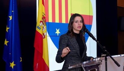 La candidata de Ciutadans, In&eacute;s Arrimadas, esta semana en Bruselas.