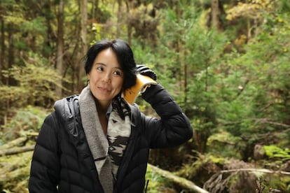 Naomi Kawase, en el rodaje de 'Hacia la luz'.
