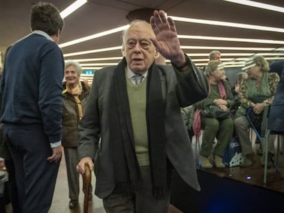 Jordi Pujol, en la presentación de un libro de Artur Mas, en febrero.