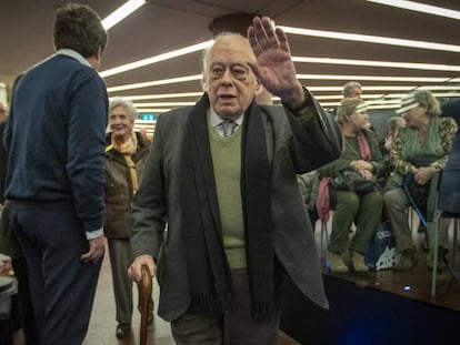 Jordi Pujol, a la presentació d'un llibre d'Artur Mas, el passat febrer.