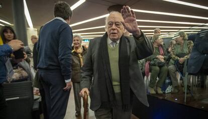 Jordi Pujol, a la presentació d'un llibre d'Artur Mas, el passat febrer.