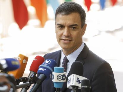 Pedro Sánchez en Bruselas