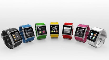 Bodegón de modelos de smartwatches