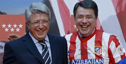El presidente del Atlético de Madrid, Enrique Cerezo, y el expresidente de la Comunidad de Madrid, Ignacio González, imputados por el caso del ático.