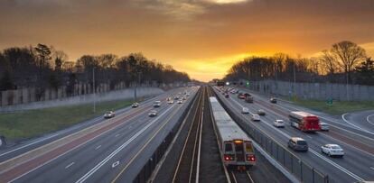 Tramo de la autopista I-66, en Virginia (EE UU).