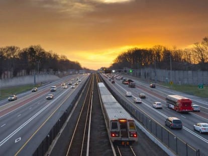 Tramo de la autopista I-66, en Virginia (EE UU).