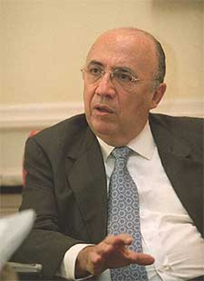 Henrique de Campos Meirelles, durante la entrevista.