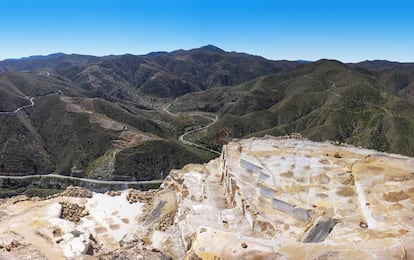 Una cantera de mármol en la localidad de Macael (Almería).