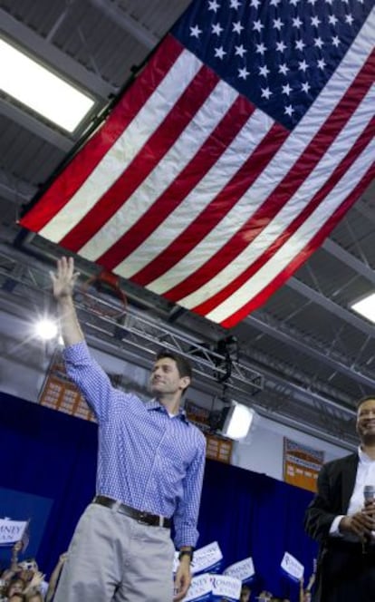 Paul Ryan durante un mitin en Springfield (Virginia).