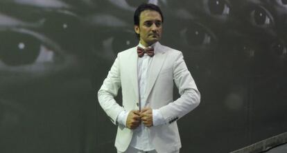 David Morales, en un ensayo de 'Lorca. Muerto de amor'.