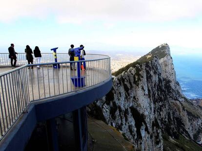 Vista del Peñón de Gibraltar.