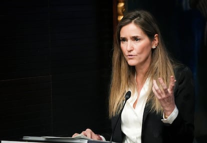 La vicepresidenta tercera del Gobierno y ministra para la Transición Ecológica y el Reto Demográfico, Sara Aagesen, en los Encuentros de la cadena Ser Andalucía.