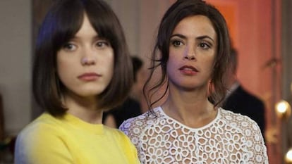 B&eacute;r&eacute;nice Bejo e Stacy Martin em &lsquo;O Formid&aacute;vel&rsquo;