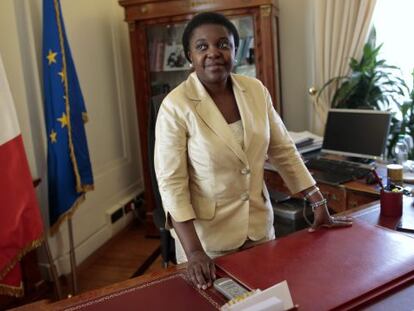 Cécile Kyenge em seu gabinete, em Roma.