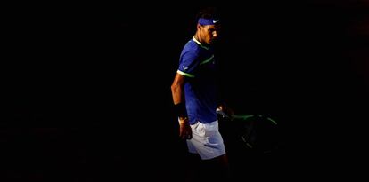 Nadal, durante el partido de semifinales contra Thiem.