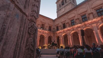 El patio barroco del monasterio de Uclés, durante el primer concierto del festival en julio.