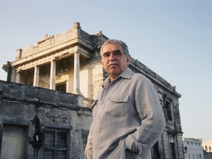 Gabriel García Márquez en Cartagena (Colombia), en 1991.