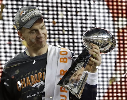 El quarterback de los Broncos, Peyton Manning.