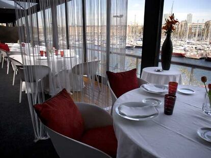 Comedor del restaurante Mondo, en Barcelona.