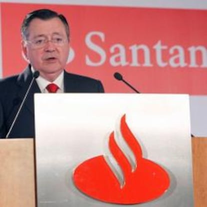 El consejero delegado de Santander, Alfredo Sáenz