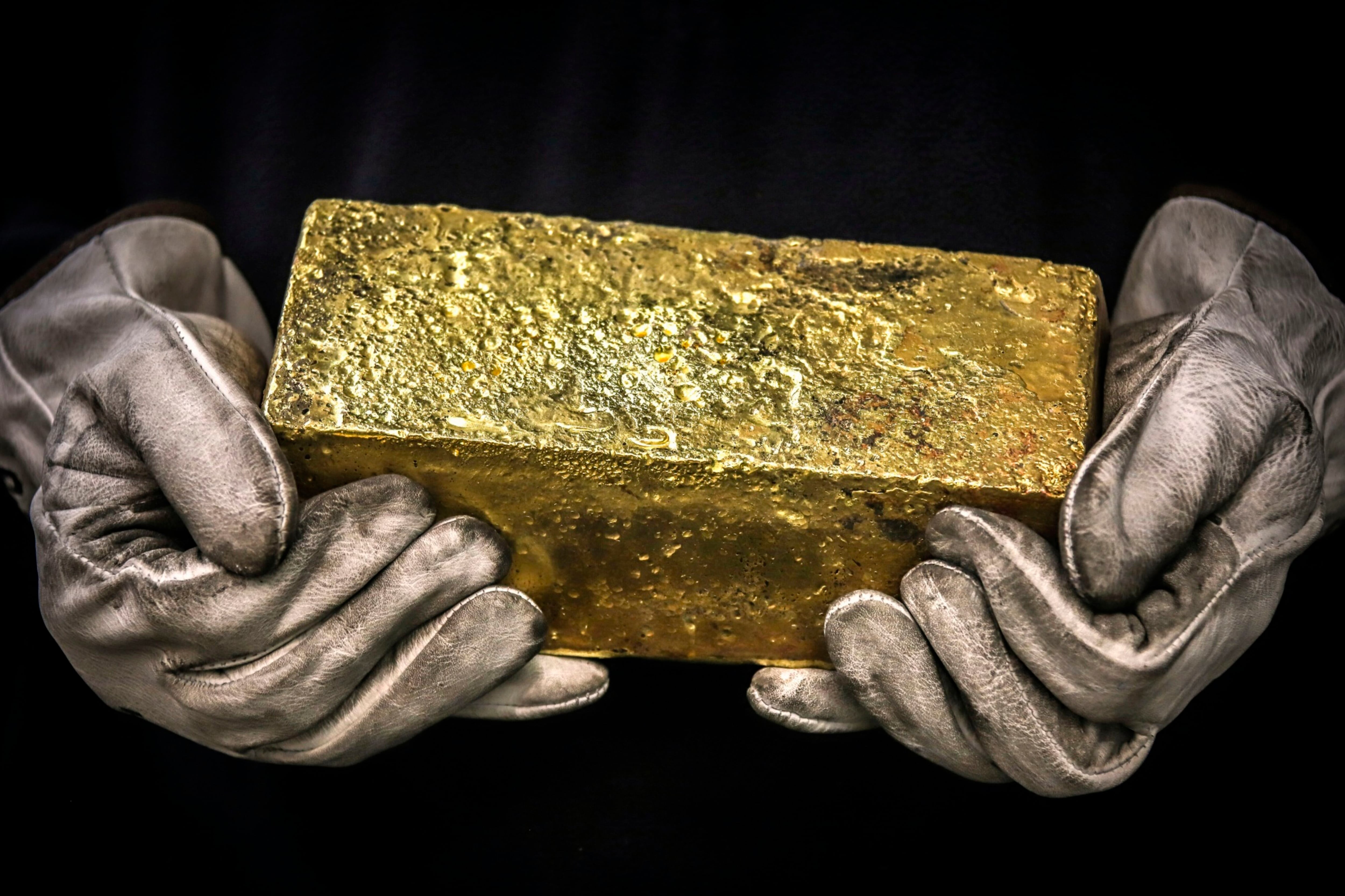 Un lingote de oro de veinte kilogramos en Australia.