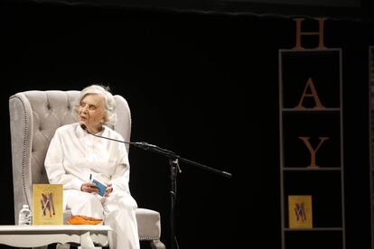Elena Poniatowska en el Hay Festival