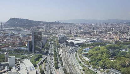 Panorámica de Barcelona desde la Ronda Litoral