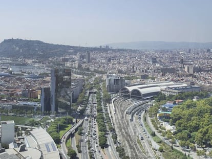 Panorámica de Barcelona desde la Ronda Litoral