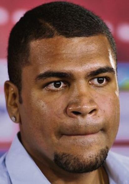 Breno, en una rueda de prensa.