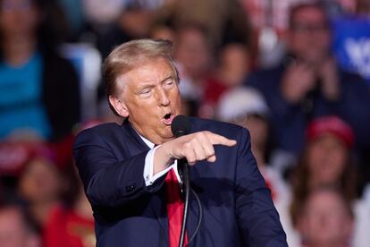 Donald Trump durante un mitin en campaña en Henderson, Nevada, el 31 de octubre.